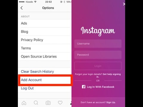 HOW TO ADD INSTAGRAM ACCOUNT