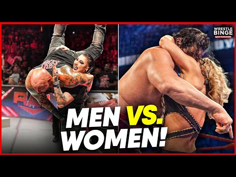 5 times female WWE Superstars destroyed men | Rhea Ripley, Beth Phoenix & more