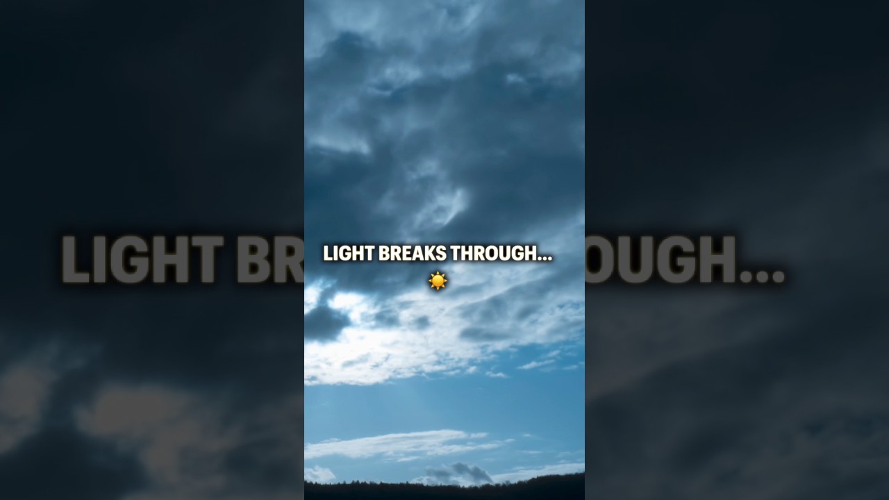 Light Breaks Through | Inspiring Sky Moment #inspiration #hope #sky