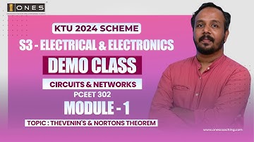 S3 KTU 2024 SCHEME | EEE | CIRCUITS & NETWORKS |  MODULE 1 | THEVENIN
