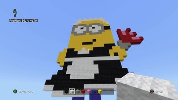 How to Build A Pixel Art Minion Phil Tutorial- Minecraft
