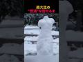 これが美大生の雪だるま