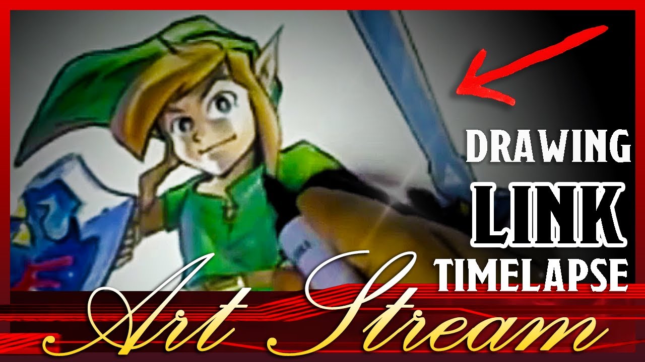 Link - Zelda Ocarina of Time (Speed Drawing) 