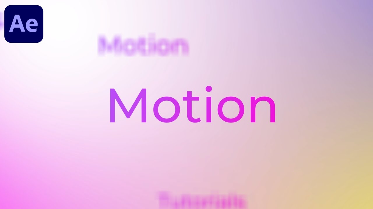 3D Minimal Text Animation in After Effects - After Effects Tutorial ...