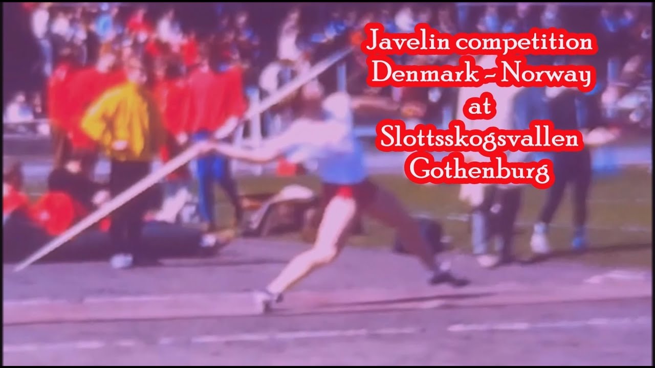 Javelin competition Denmark - Norway at Slottsskogsvallen Gothenburg 1966 ?