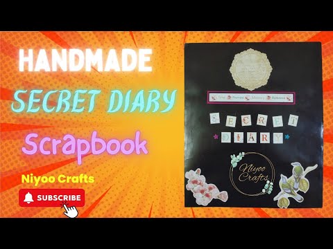 Handmade SECRET DIARY Scrapbook Tutorial | by Niyoo Crafts - YouTube