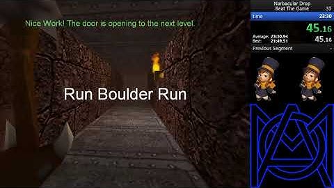 narbacular drop speedrun 1:40.15