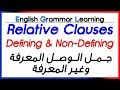 ✔✔ Relative Clauses - Defining and non-Defining ضمائر الوصل المعرفة و غير المعرفة