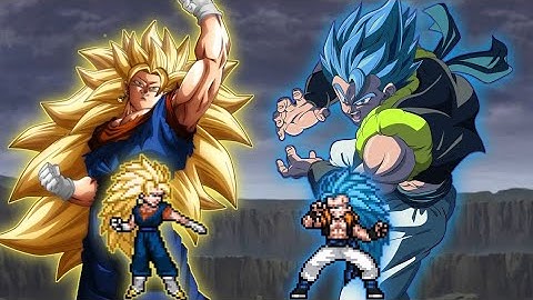 Vegito SSJ3 OP VS Gogeta OP(All Form) in Jump Force Mugen