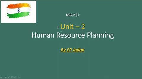 Human Resource Planning (HRP) | UGC NET Management Unit 2|MBA | Definition, Process, Forecasting .