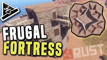 FRUGAL FORTRESS - A solo/duo/trio small group Base Build - Frugal Fortress, cheap staged Rust base!