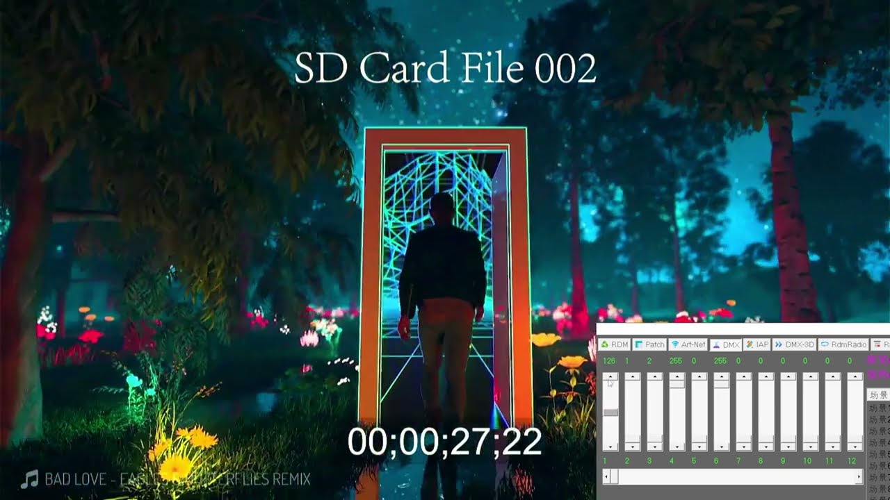 DMX-512 2K HDMI Player