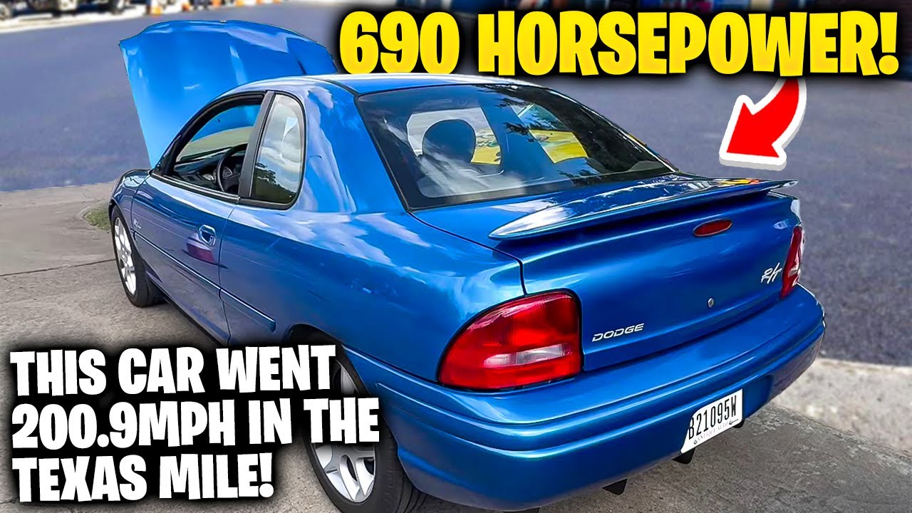 690 horsepower, 1998 Dodge Neon, SRT-4 swapped, went 200.9mph in