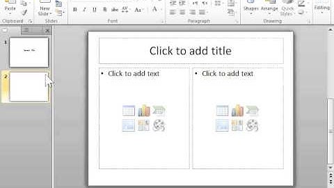 PowerPoint 2010 Create a Presentation Using Blank Slides