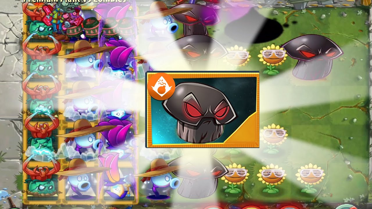 Pvz 2 11.6.1 - New Plants Doom Shroom Gameplay Max Level Power Up in ...