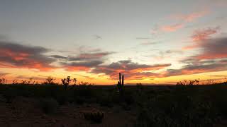 Gold Canyon, Arizona Sunset Time Lapse -- February 20th, 2022