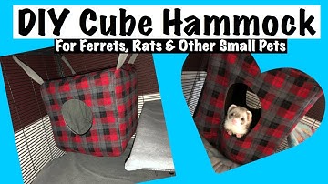 DIY Cube Hammock for Ferrets, Rats and other Small Pets