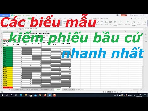 Video CÁC BIỂU MẪU KIỂM PHIẾU BẦU CỬ NHANH NHẤT_2021 - youtube