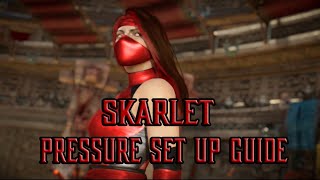 Mortal Kombat 11 - Skarlet Pressure Guide (Spacing, Tech Roll Traps, Jailing) All Variations