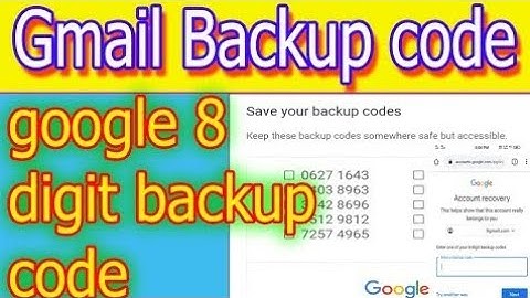 Gmail 2 step verification backup code কিভাবে বের করব, 🙄 gmail top up free fire diamond