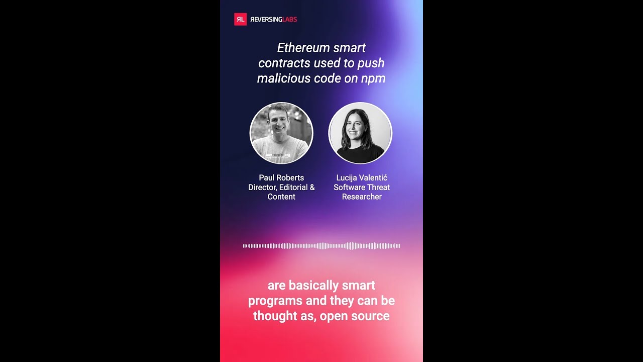 Ethereum smart contracts used to push malicious code on npm - YouTube