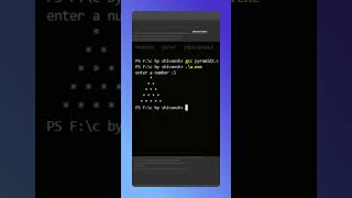 c code for pyramid structure #pyramid #coding #clanguage @shivanshmishra97