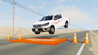 محاكي الحوادث BeamNG.drive | القفز بسرعة عالية 🚗✈️ (92#)