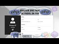 Tutoriel php  cration dune page de profil et dition de profil avec php et mysql partie  1