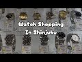 Visiting second-hand watch shops in Shinjuku, Tokyo for a watch tour