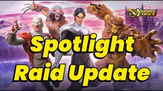 NEW SPOTLIGHT RAIDS UPDATE! GOODBYE BETA & GAMMA! HUGE REWARDS 2024 | MARVEL Strike Force