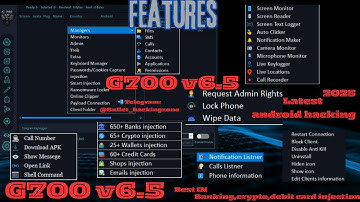 G700 V6.5 Android Hacking RAT 2025 |Best Remote Access Tool |Banking Trojan,Crypto Grabber,Keylogger