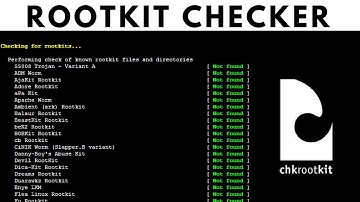 How To Detect Rootkits On Kali Linux - chkrootkit & rkhunter