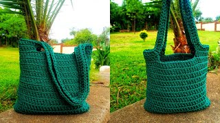 Crochet tote bag for beginners  super easy tutorial