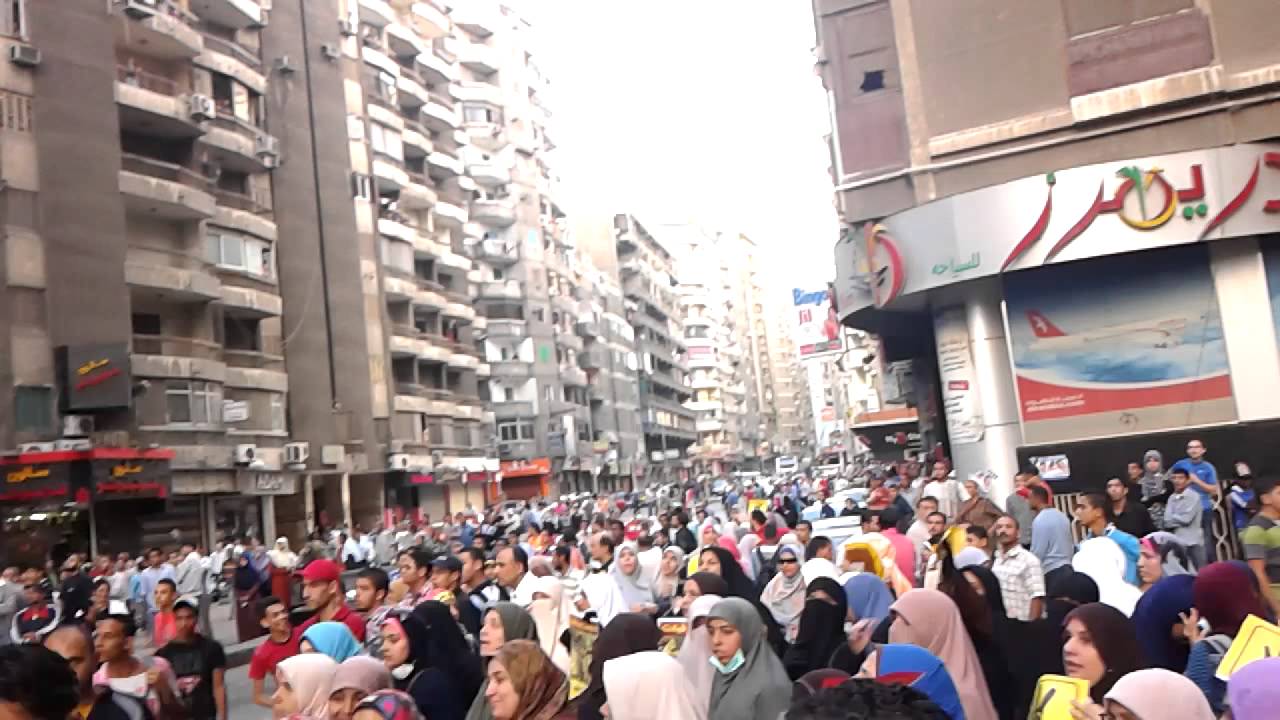 ذكري 6 اكتوبر مظاهرة في شارع جمال عبد الناصر ضد الانقلاب 2