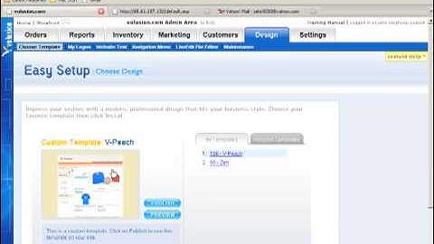 Volusion Experts Basic Design- Template Chooser Video