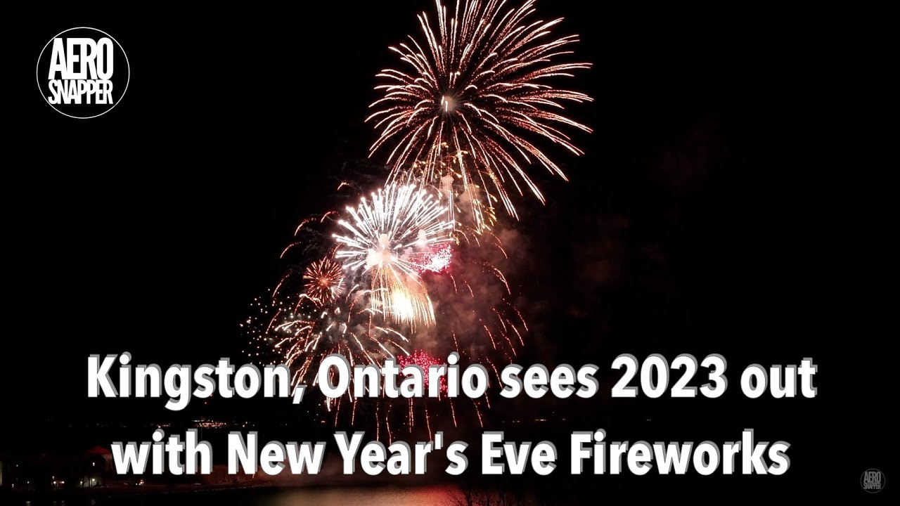 Kingston, Ontario sees 2023 out with New Year's Eve fireworks 4K YouTube