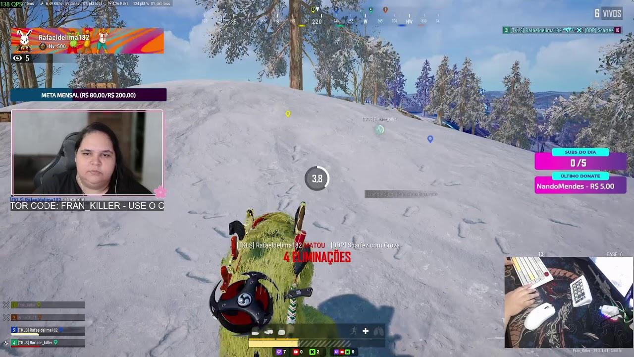 PUBG AO VIVO - USE O CREATOR CODE: FRAN_KILLER E ME APOIE