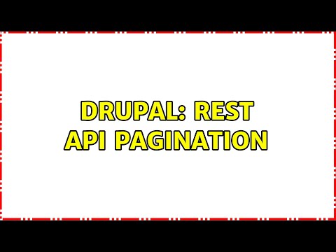 Drupal: Rest API pagination