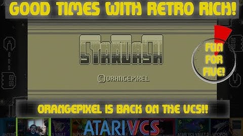 Atari VCS - Stardash! - Fun For Five! Good Times With Retro Rich Ep. 395