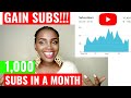 1000 subscribers in 30 days. Grow On Youtube Fast in 2020