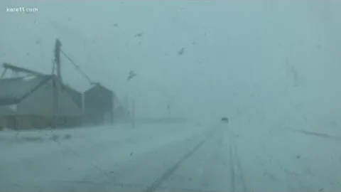 Spring snowstorm slams southwest Minnesota