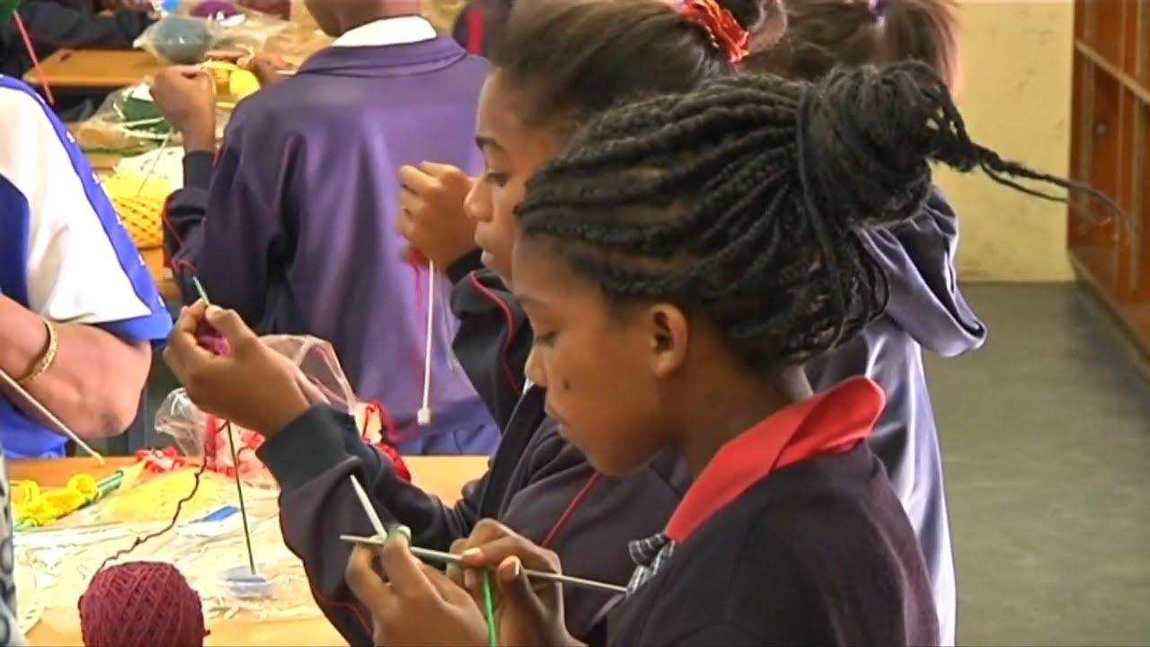 Choose Knitting Not Crime South African Children Urged