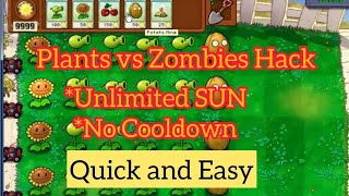 Plants vs Zombies Hack | Unlimited Sun and No Cooldown | Using Cheat Engine