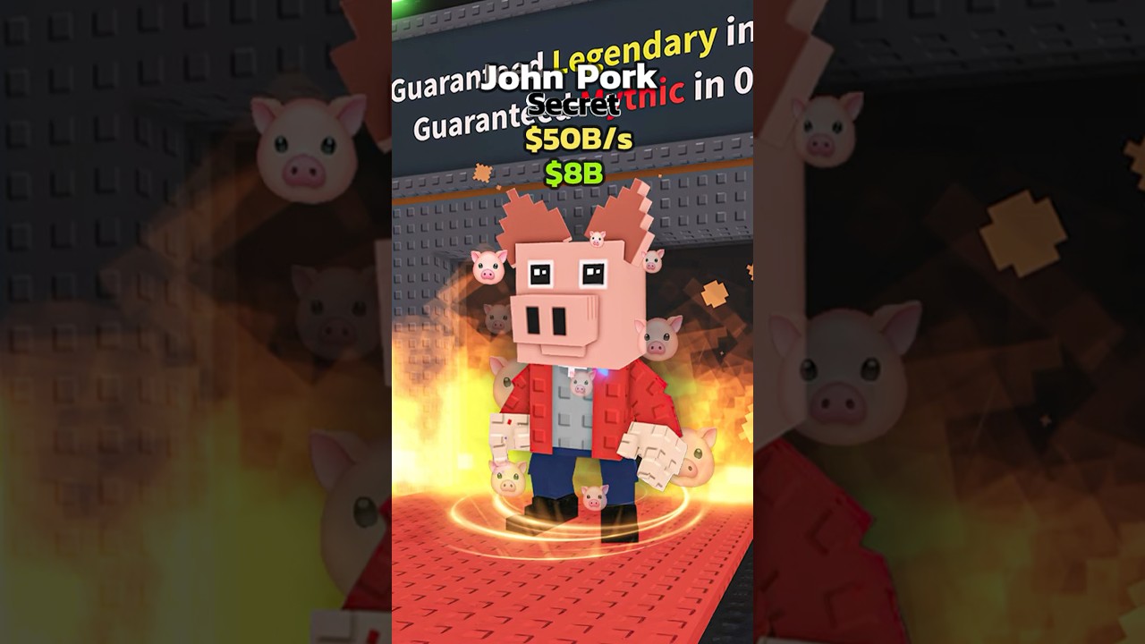 John Pork Brainrot Roblox Funny Gaming Games 