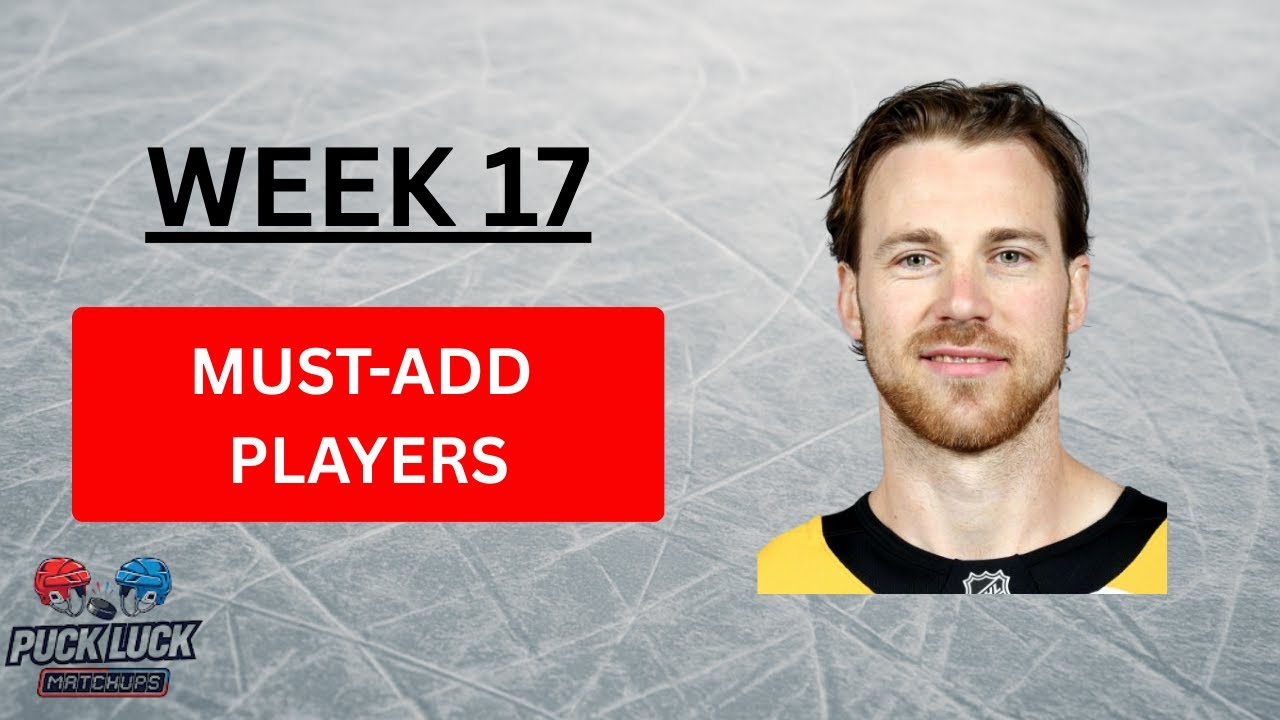 Best Pickups For Week 17!! | Fantasy Hockey