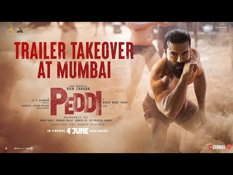 #PEDDI Trailer Takeover at Mumbai | Ram Charan | Buchi Babu Sana | Janhvi Kapoor | AR Rahman