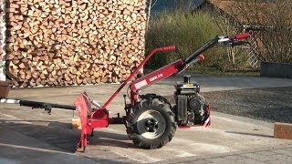 Einachser Köppl umrüsten von schneeräumen auf Anhänger in Echtzeit, Two-wheel Tractor