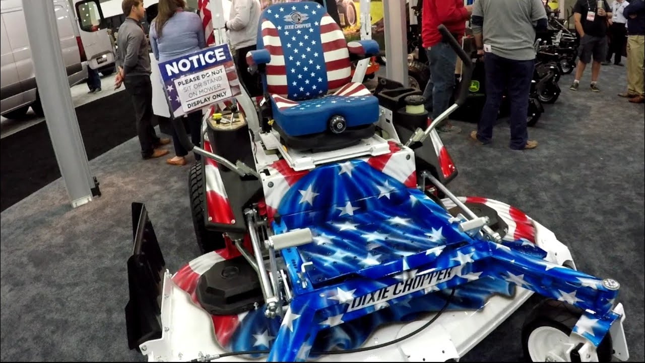 RINGADING!! John deere, dixie chopper, so low cuts, JC'S lawn tips, seat wearhouse. GIE EXPO 2018 #5