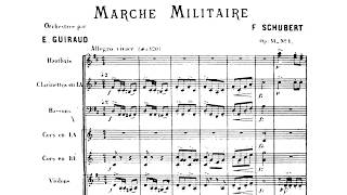 [Full Score] Schubert - Marche militaire, Op. 51, No. 1 (orch. Ernest Guiraud)