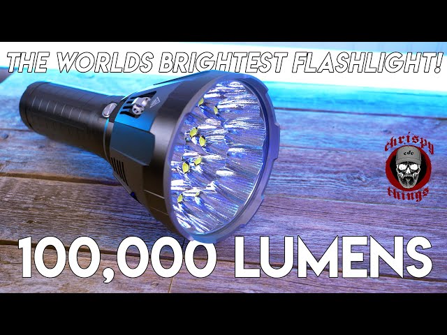 The WORLDS BRIGHTEST flashlight  Imalent MS18 100,000 lumen flashlight!  Holy Cow! 
